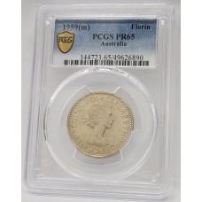 AUSTRALIA 1959 . FLORIN . PROOF . PCGS PR65